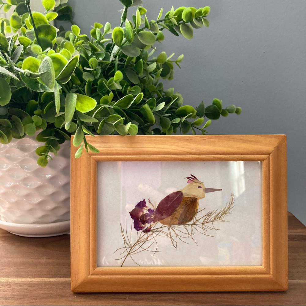 Handmade Bird Flower Art